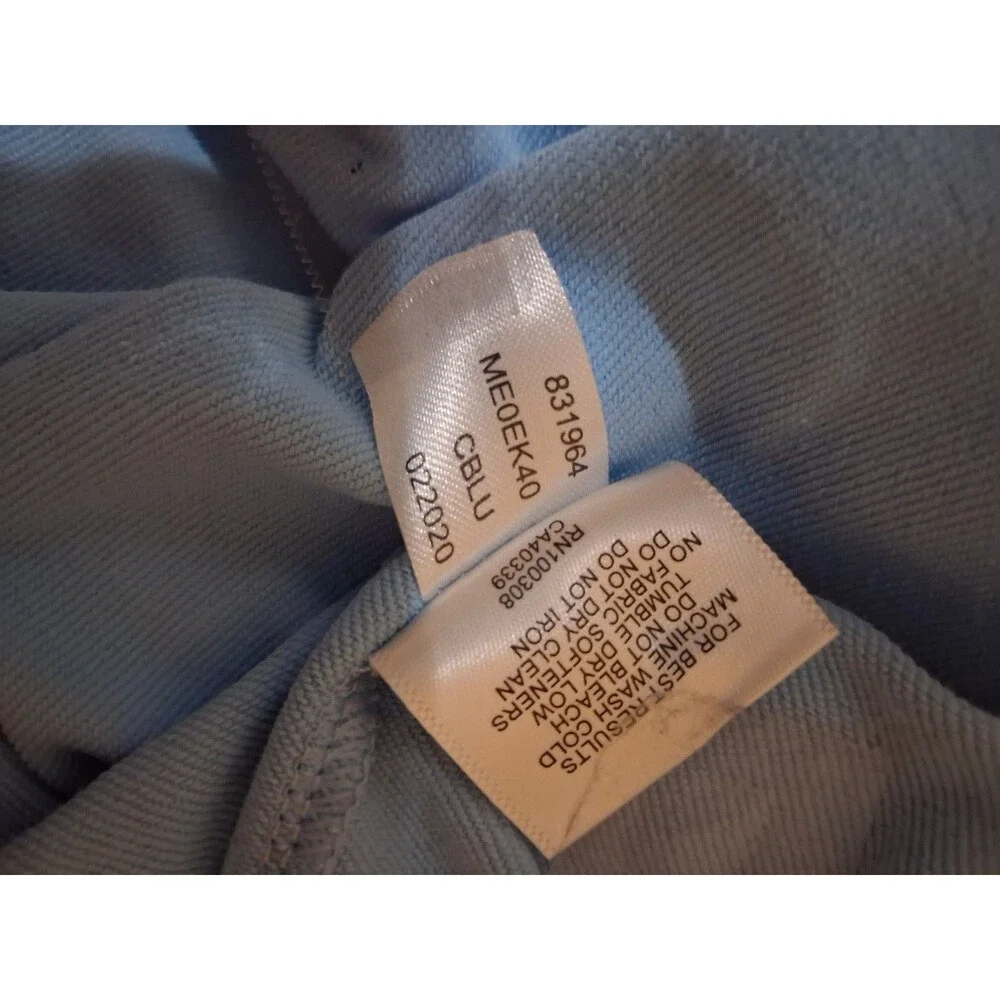 Peter Millar Men's Performance Quarter Zip Pullover Light Blue LIV Golf Large